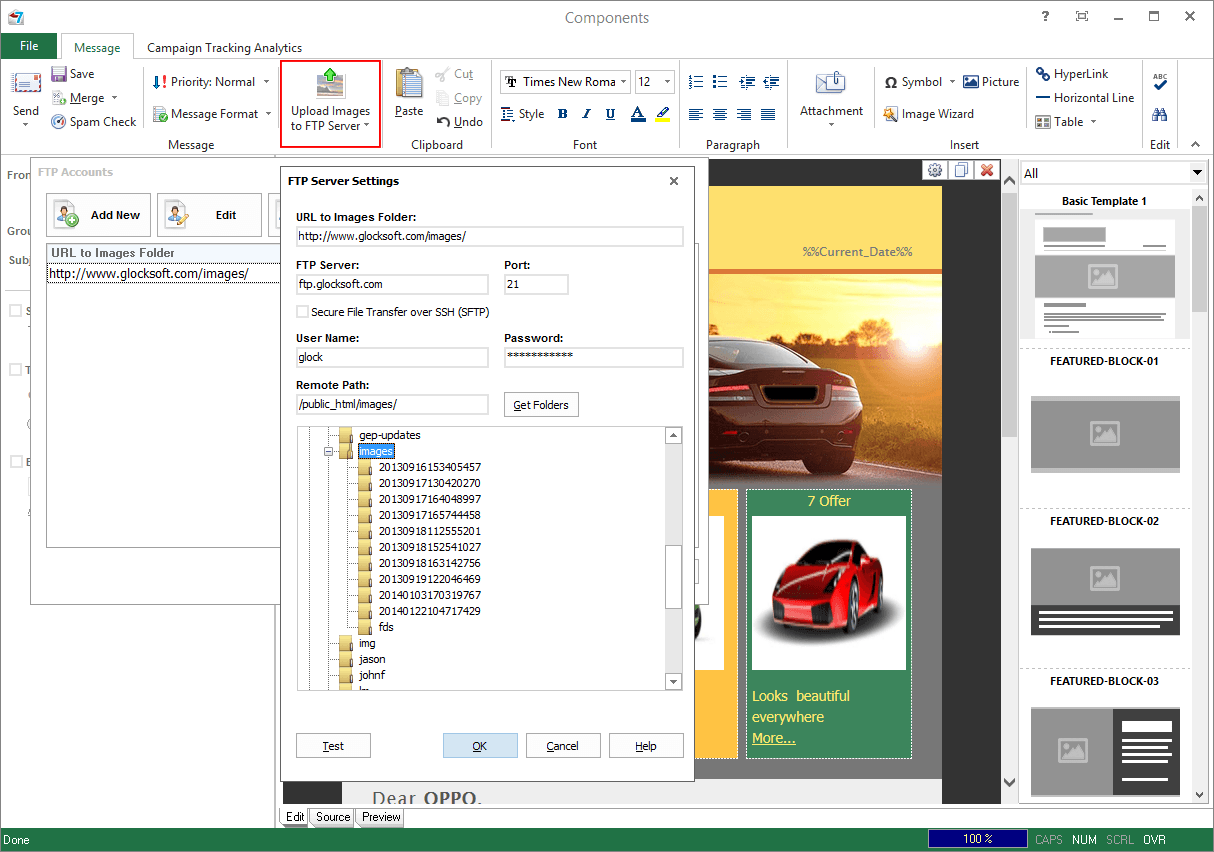 Upload Pictures to a Web Server